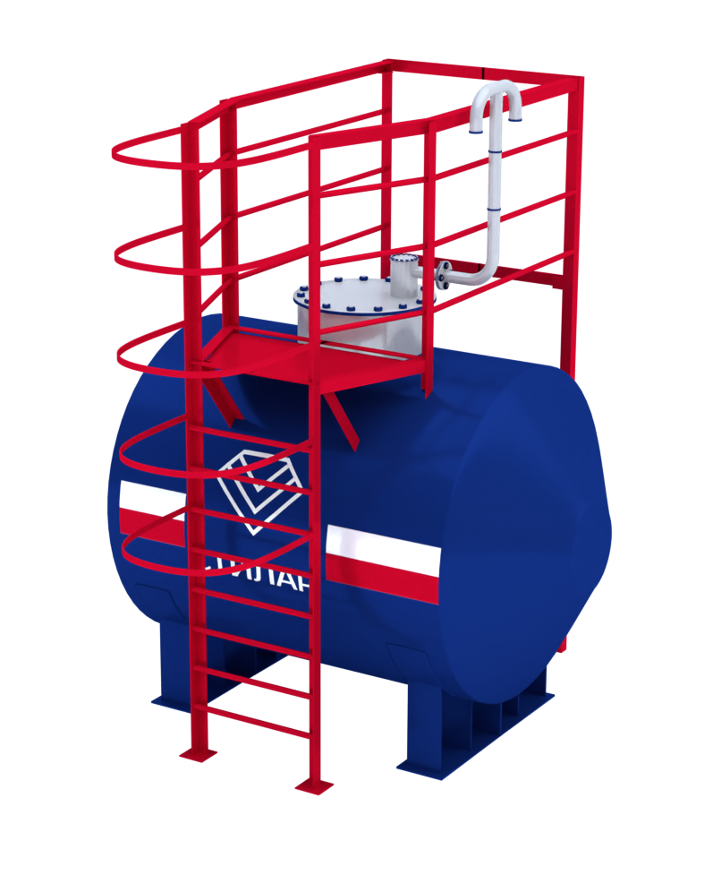 Горизонтальный резервуар РГСН для битума 5 м³ от завода-производителя